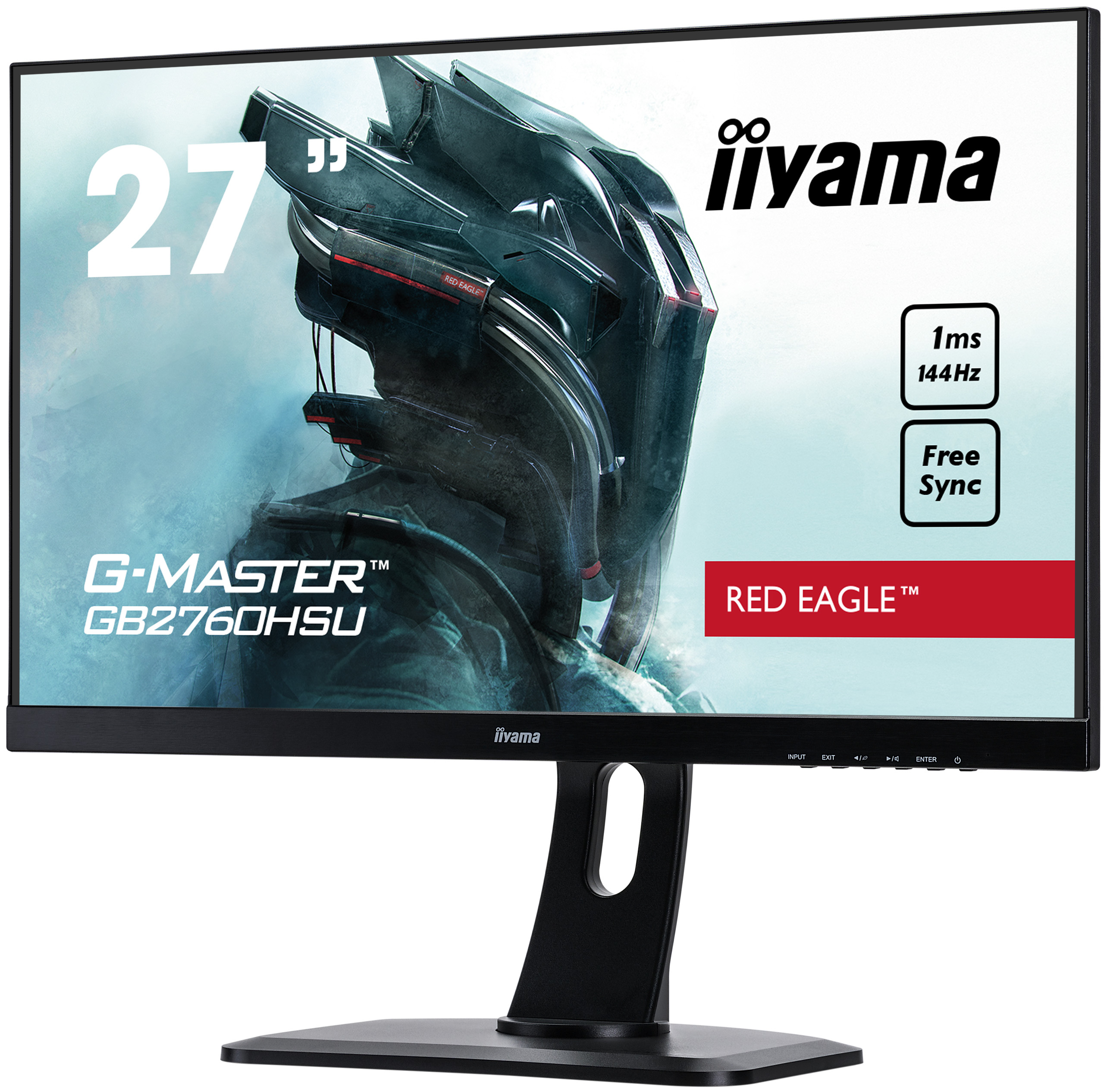iiyama G-MASTER GB2760HSU-B1 monitor piatto per PC 68,6 cm (27") 1920 x 1080 Pixel Full HD LED Nero [GB2760HSU-B1]