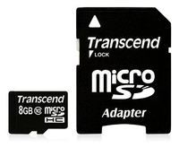 microSDHC Card 8 GB Speicherkarte schwarz Class 10