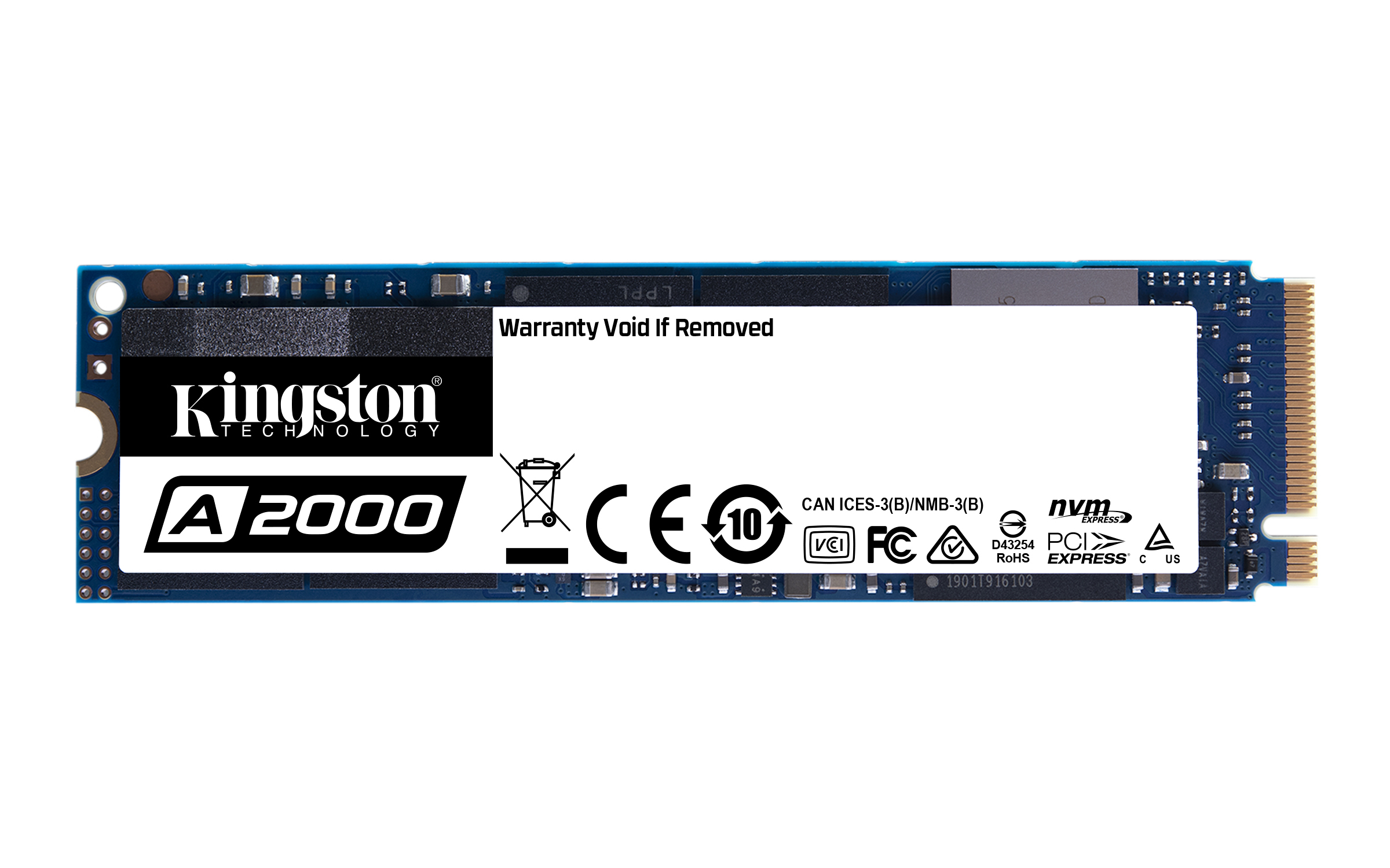 SSD Kingston Technology A2000 M.2 1000 GB PCI Express 3.0 3D NAND NVMe [SA2000M8/1000G]